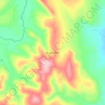 Mappa topografica Mundo Novo, altitudine, rilievo