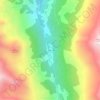 Mappa topografica Pralong, altitudine, rilievo