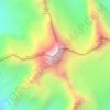 Mappa topografica Mount Sir Douglas, altitudine, rilievo