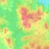 Mappa topografica Manzagol, altitudine, rilievo