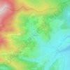 Mappa topografica Rieutort, altitudine, rilievo