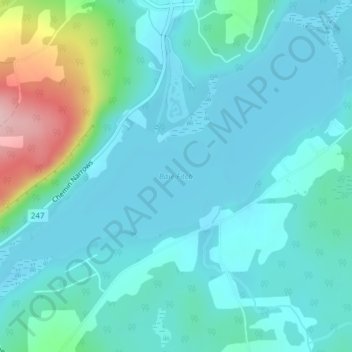 Mappa topografica Baie Fitch, altitudine, rilievo
