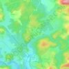 Mappa topografica Mouriéras, altitudine, rilievo