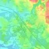 Mappa topografica Kergonan, altitudine, rilievo
