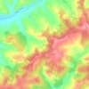 Mappa topografica Vérine, altitudine, rilievo