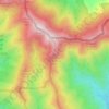 Mappa topografica les Orelles de la Mula, altitudine, rilievo