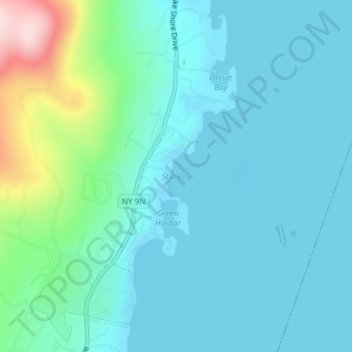 Mappa topografica Still Bay, altitudine, rilievo