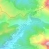 Mappa topografica Les Granges des Forêts, altitudine, rilievo