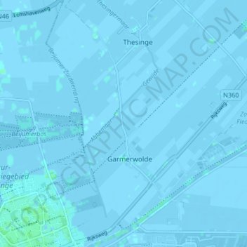 Mappa topografica Lageweg, altitudine, rilievo