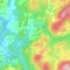 Mappa topografica Merciel-la-Côte, altitudine, rilievo