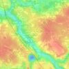 Mappa topografica La Galussière Rive Droite, altitudine, rilievo