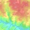 Mappa topografica Cornebot, altitudine, rilievo