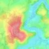 Mappa topografica Les Garennes, altitudine, rilievo