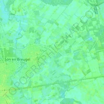 Mappa topografica Eind, altitudine, rilievo