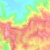 Mappa topografica Pearces Corner, altitudine, rilievo