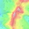 Mappa topografica Cumbre Sur Nevado Santa Isabel, altitudine, rilievo