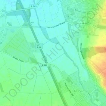 Mappa topografica Auf der Anrichte, altitudine, rilievo
