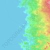 Mappa topografica Poreč, altitudine, rilievo