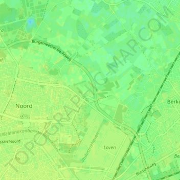 Mappa topografica Hazennest, altitudine, rilievo