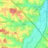Mappa topografica Waal, altitudine, rilievo