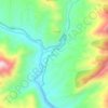 Mappa topografica Darora, altitudine, rilievo
