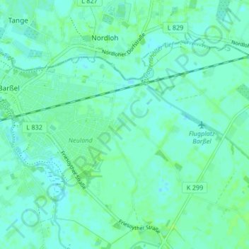 Mappa topografica Neulohe, altitudine, rilievo