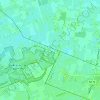 Mappa topografica Allardsoog, altitudine, rilievo