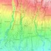 Mappa topografica Ubud, altitudine, rilievo