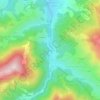 Mappa topografica Ourjout, altitudine, rilievo