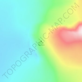 Mappa topografica Volcán Aguilera, altitudine, rilievo