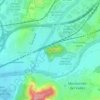 Mappa topografica les Tres Creus, altitudine, rilievo