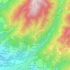 Mappa topografica Sommocolonia, altitudine, rilievo