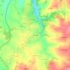 Mappa topografica Champagnac, altitudine, rilievo