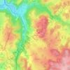 Mappa topografica Saint-Hilaire, altitudine, rilievo