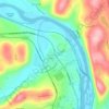 Mappa topografica North Towanda, altitudine, rilievo