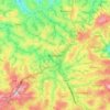 Mappa topografica Bandjoun, altitudine, rilievo