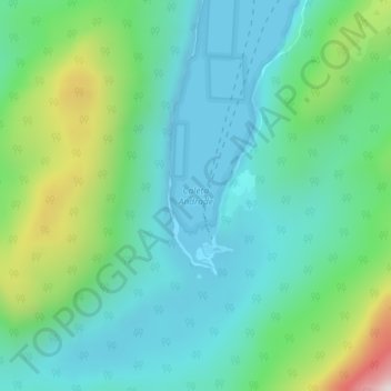 Mappa topografica Caleta Andrade, altitudine, rilievo