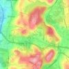 Mappa topografica Glenville, altitudine, rilievo