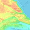Mappa topografica La Baie Palmiste, altitudine, rilievo