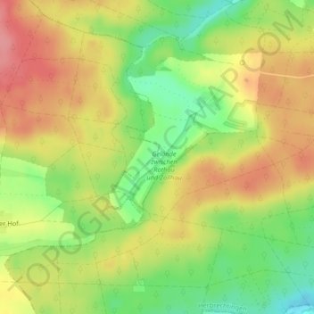 Mappa topografica Lixenfeld, altitudine, rilievo