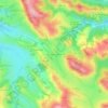 Mappa topografica Le Plateau d'Hymes, altitudine, rilievo