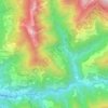 Mappa topografica Basati, altitudine, rilievo