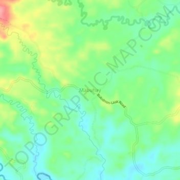 Mappa topografica Mabuhay, altitudine, rilievo