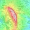 Mappa topografica Monte Titano, altitudine, rilievo