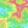 Mappa topografica Binsar, altitudine, rilievo