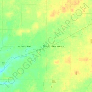 Mappa topografica Messick, altitudine, rilievo