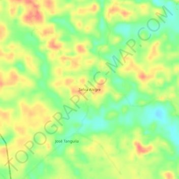 Mappa topografica Selva Alegre, altitudine, rilievo