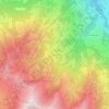 Mappa topografica Les Communailles, altitudine, rilievo