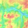 Mappa topografica Southbridge, altitudine, rilievo