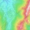 Mappa topografica Les Combes, altitudine, rilievo
